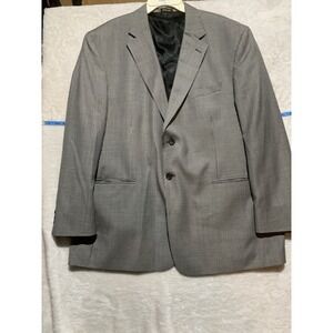 Stafford 48R Gray Woven Men's Blazer Sport Coat Suit‎ Jacket